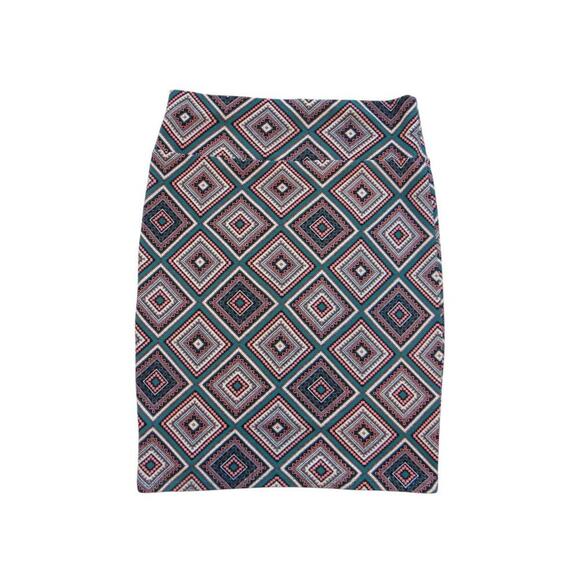 LulaRoe Geometric‎ Print Pencil Skirt - Size L - Picture 2 of 4